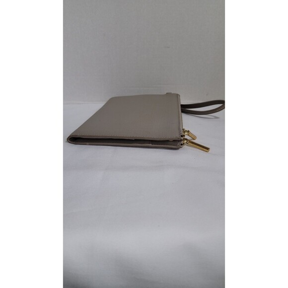 Dagne Dover Essentials Canvas Pale Gray Clutch Wallet Missing Crossbody Strap - Picture 3 of 7